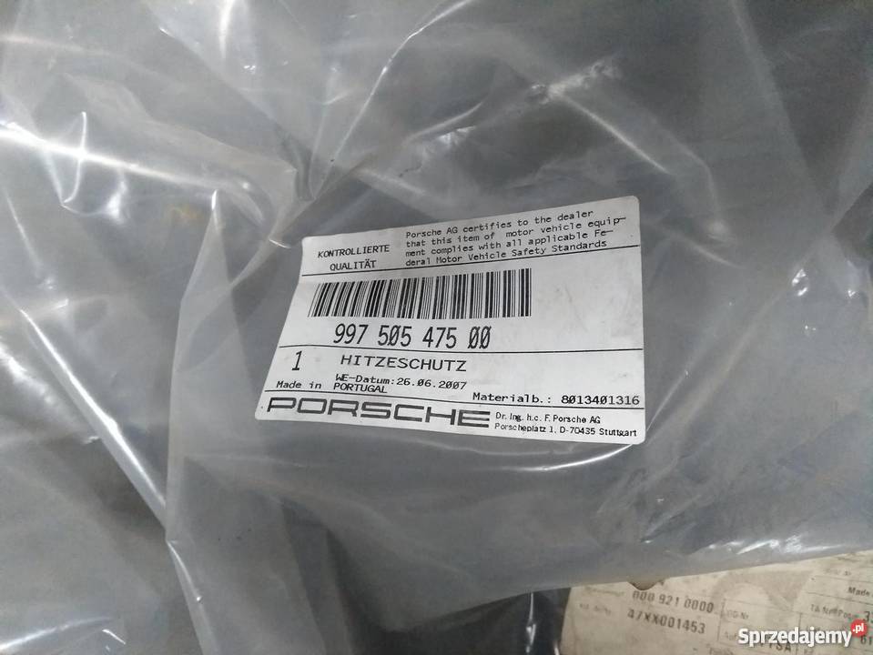 PORSCHE 997 osłona środkowa termiczna zderzak podkarpackie Pilzno