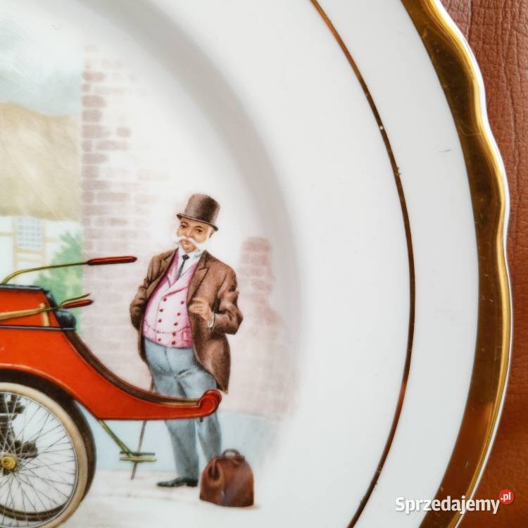 Angielska porcelana Lanchester 1895 talerz Warszawa