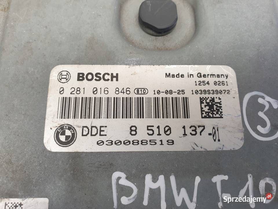 Bmw F10 F11 20 D STEROWNIK SILNIKA komputer N47 Układ elektryczny, zapłon Chełm