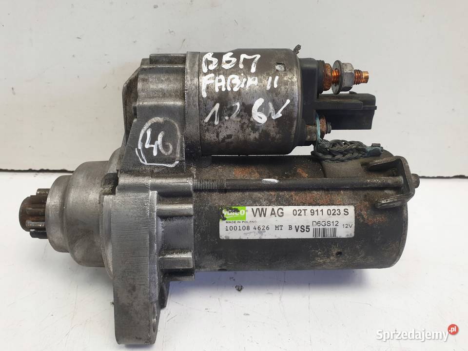 ROZRUSZNIK Skoda Fabia II 12 6V ROZRUSZNIK osobowe Motoryzacja