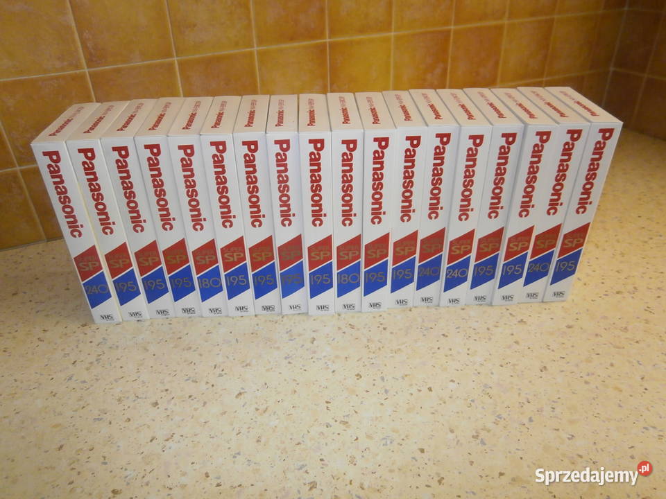 Kasety VHS Panasonic SP 195 18 Magnetowidy Łódź sprzedam
