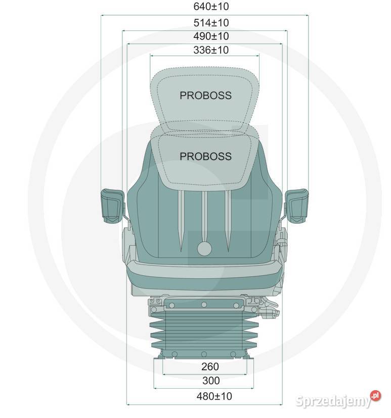 Siedzenie AS2480 Proboss amortyzacja Białystok sprzedam