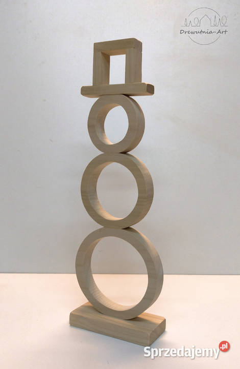 Bałwan drewniana baza do ozdabiania wysokość 40 Łódź