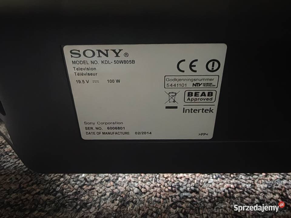 Sprzedam telewizor Sony 50 łódzkie Radomsko sprzedam