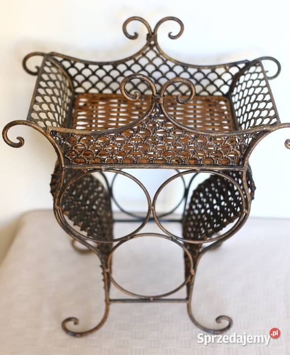 Duży metalowy stolik stojak na wina Pozostałe pomorskie Gdańsk