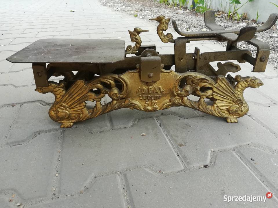 Stara waga szalkowa IDEAL LUBLIN SMOKI 1945