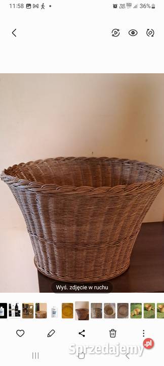 Rattanowy kosz wszechstronnego użytku wielkopolskie Jarocin