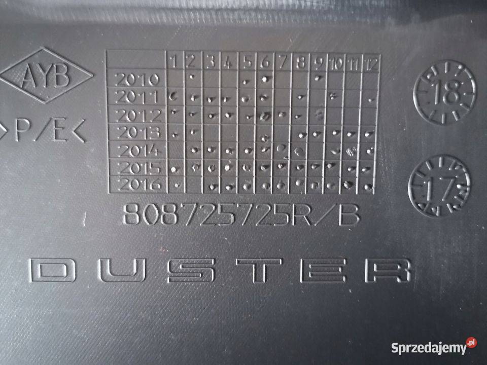 DACIA DUSTER 1 I 1017 LISTWA DRZWI LEWY TYŁ osobowe Pleszew