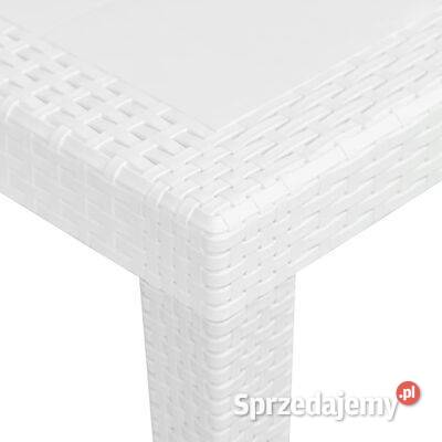 vidaXL Stolik ogrodowy plastik o wyglądzie Warszawa
