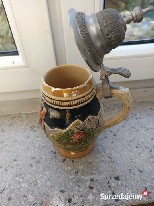 Stary kufel niemiecki na piwo z PRL