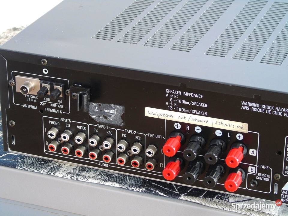 Amplituner Denon DRA545 RD sprawny i ładny Jasło