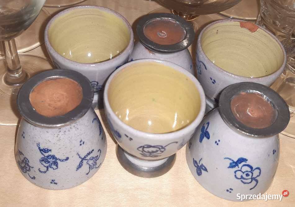 5 Kubków i 6 Kieliszków Ceramicznych dość Kraków sprzedam