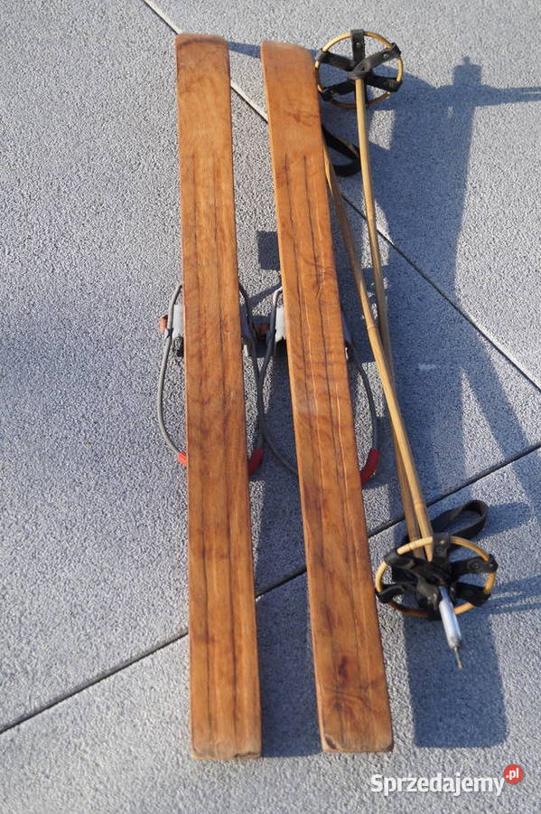 Stare narty dziecięce 100 kijki w komplecie Pruchnik sprzedam