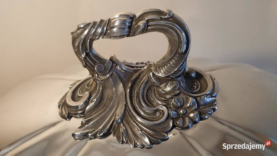 Antyczna angielska pokrywa do mięsa Piła