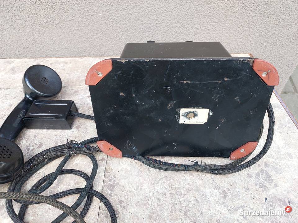 Televerkstaden Goteborg stary telefon na korbkę Tczew