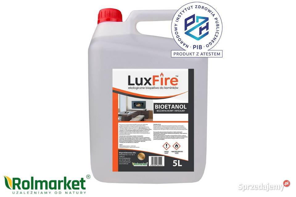 LUX FIRE 5l paliwo do biokominka bioetanol