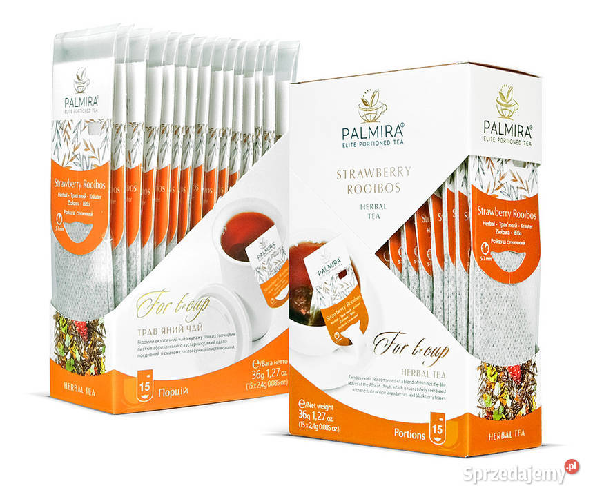 Palmira Strawberry Rooibos luksusowa ziołowa
