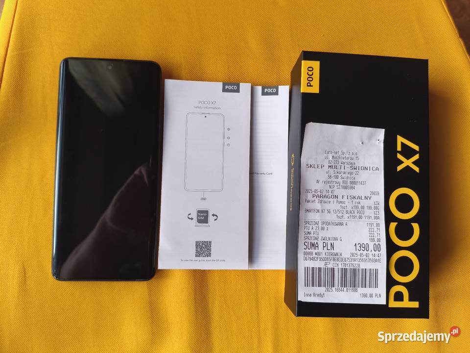 Ładny smartfon POCOX7 5G12GB RAM 512GB ROM Świdnica