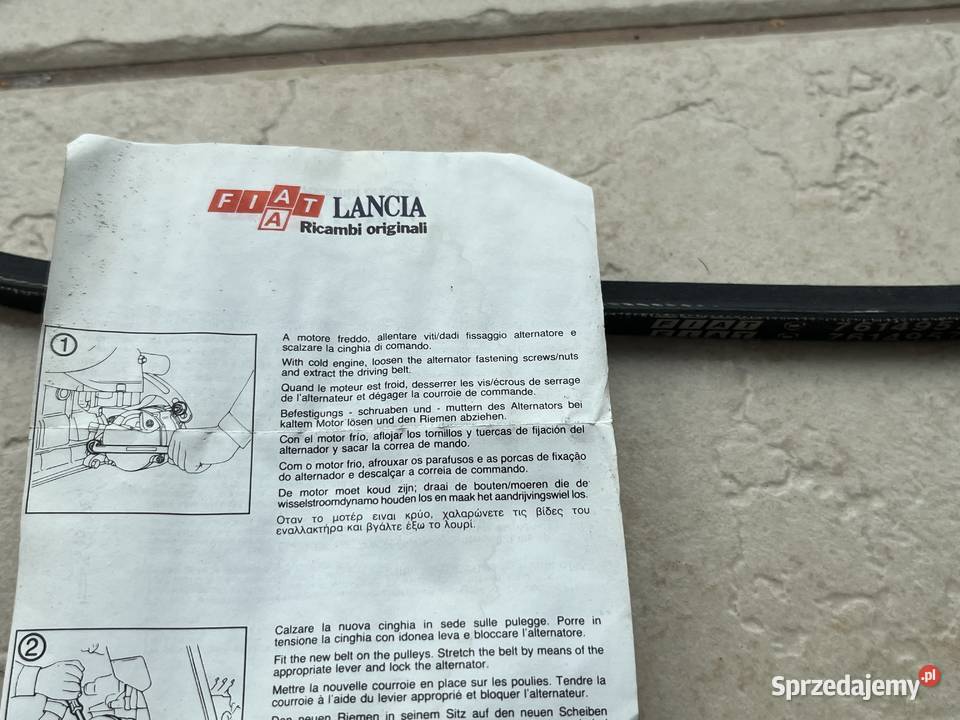 FIAT oryginał pasek alternatora lata 90 sprzedam