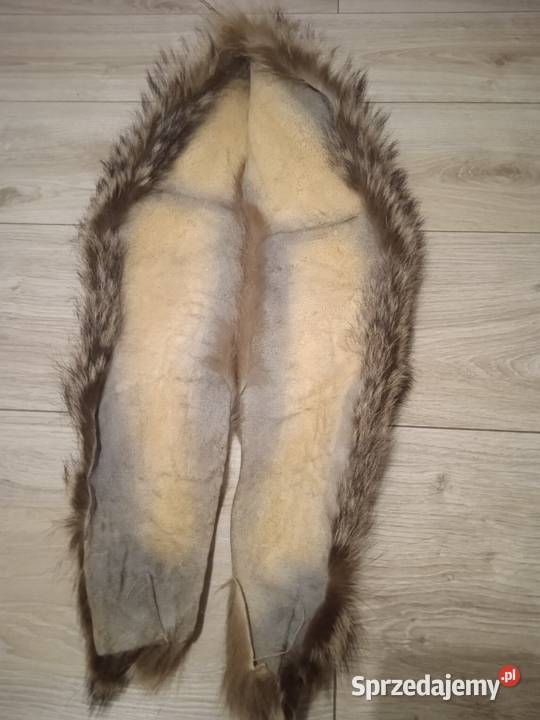 Komplet czapka i kołnierz z naturalnego futra Kraków