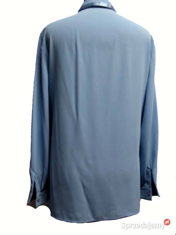 Bluzka koszulowa 42 XL biust 112 niebieski Siedlce