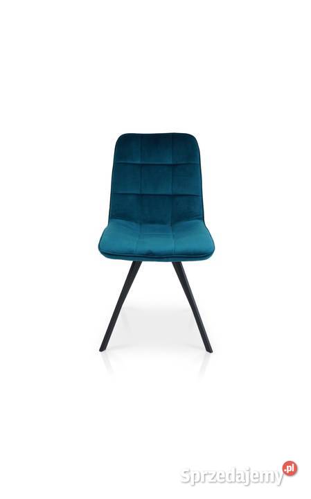 Krzesło AXEL Tkanina Welur Podstawa stal LOFT 64cm