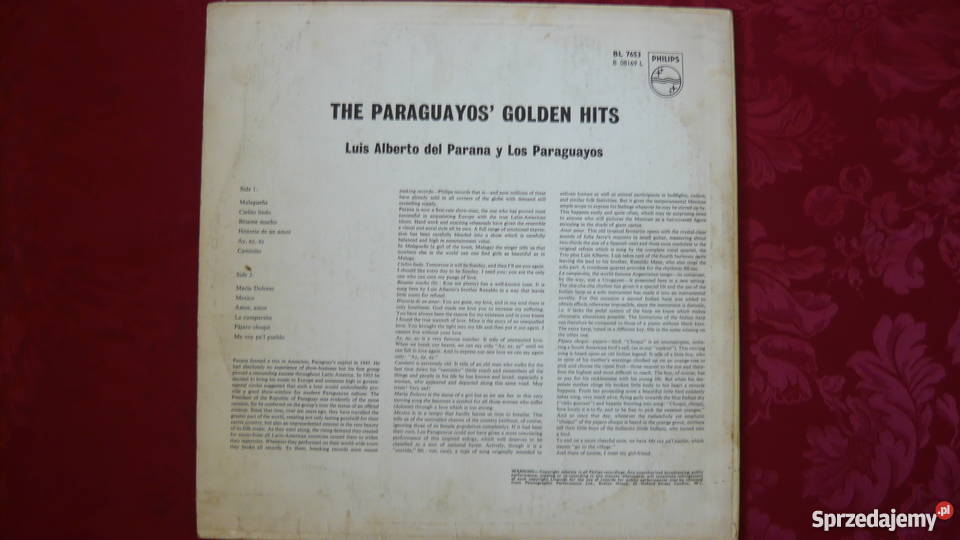 Płyta The Paraguayos Golden Hits Myszków