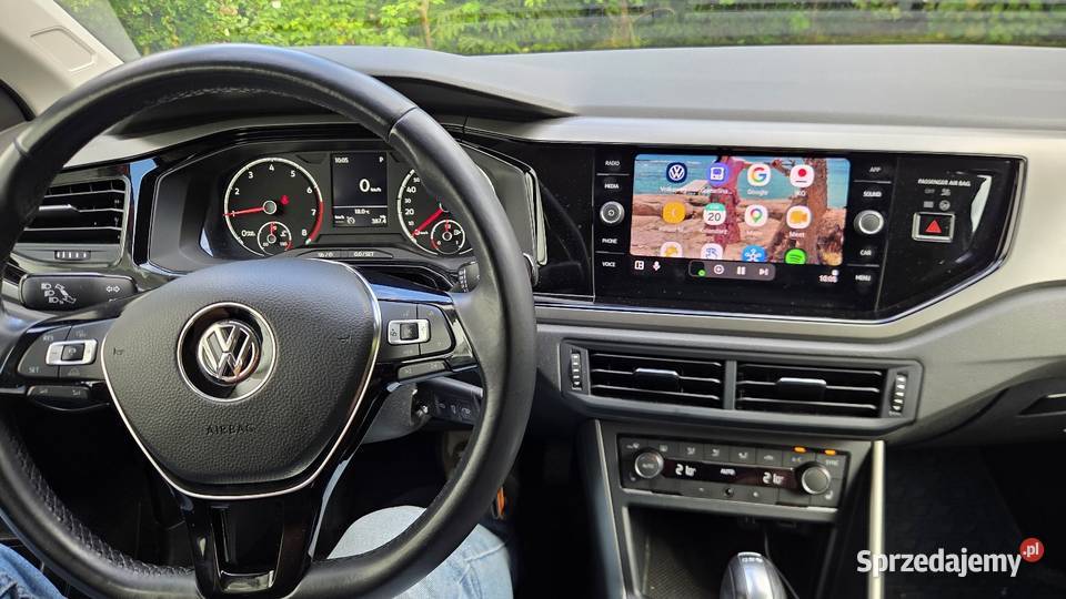 Vw Polo Automat 61 przebiegu srebrny Gdańsk