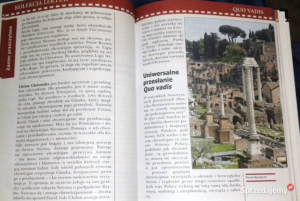Quo Vadis Omówienie lektury szkolnej Kolekcja lubelskie Chełm