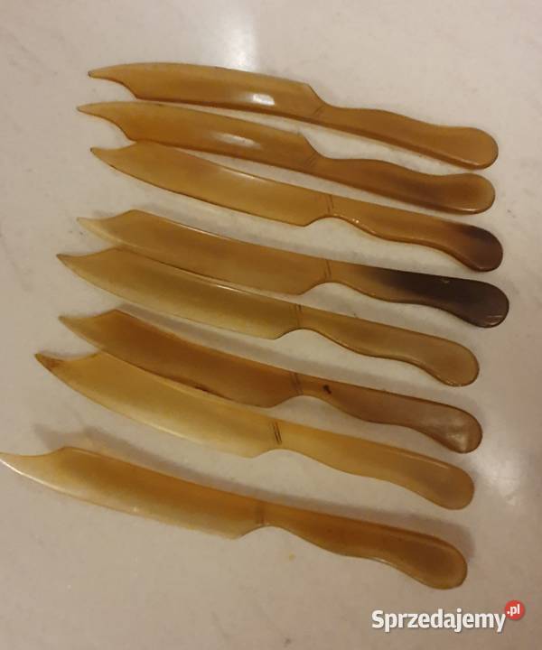 Małe NOŻE z ebonitudesignerskie z okresu PRLu lubelskie Lublin
