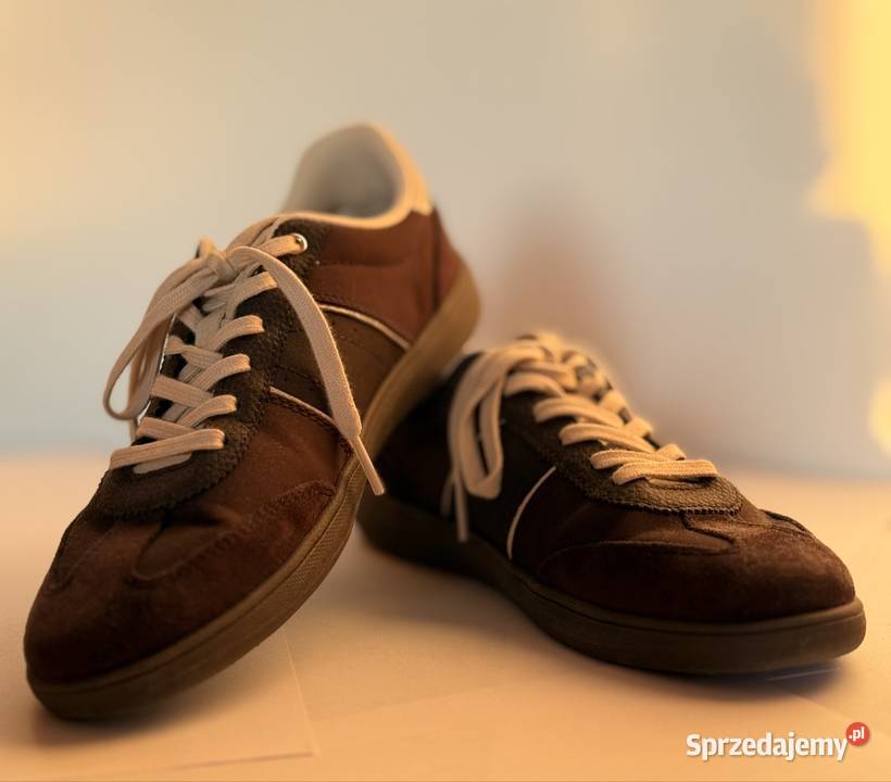 Sneakersy ZARA retro czekoladowy brąz stan Lublin