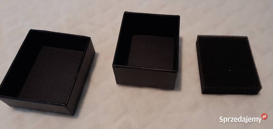 Pudełeczko na kolczyki czarne 75x63x4 Kreatywne Czeladź sprzedam