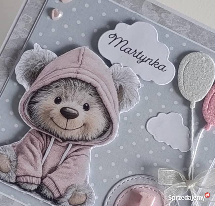 Kartka urodzinowa ręcznie robiona roczek Łódź sprzedam