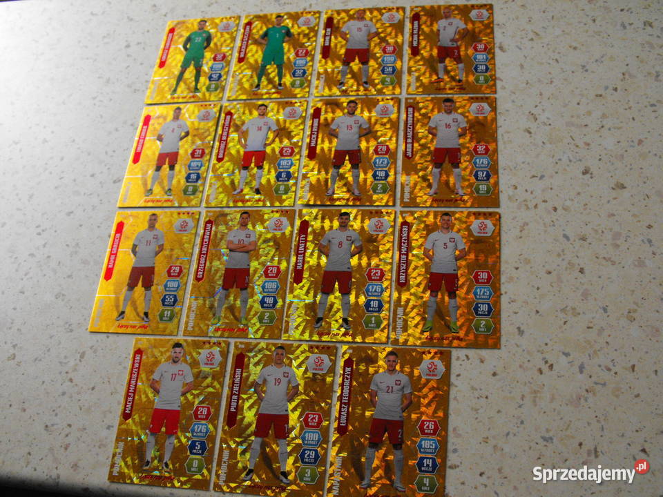 Karty piłkarskie Łączy Nas Piłka karty GOLD śląskie Częstochowa