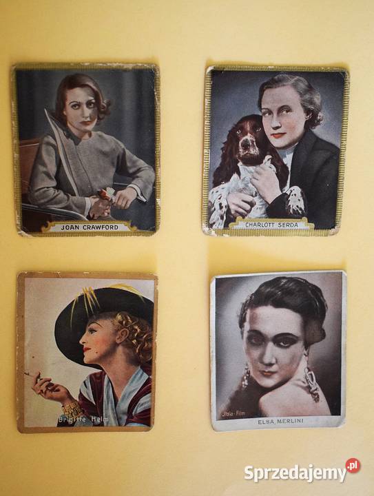 Przedwojenne obrazkizdjęciowe gwiazd filmu Chełmno