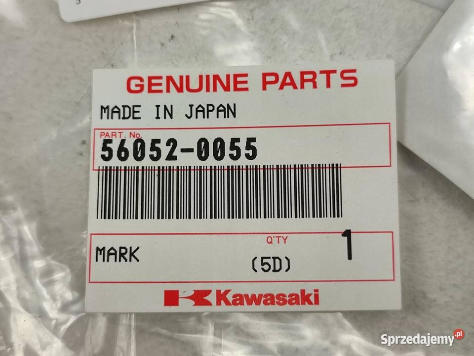 NAKLEJKA EMBLEMAT NA BAK LEWA KAWASAKI ER5 2003