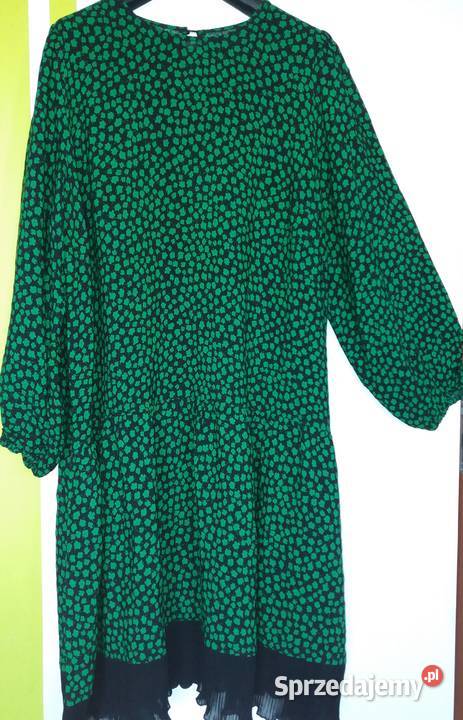XXL Czarnozielona sukienka HM
