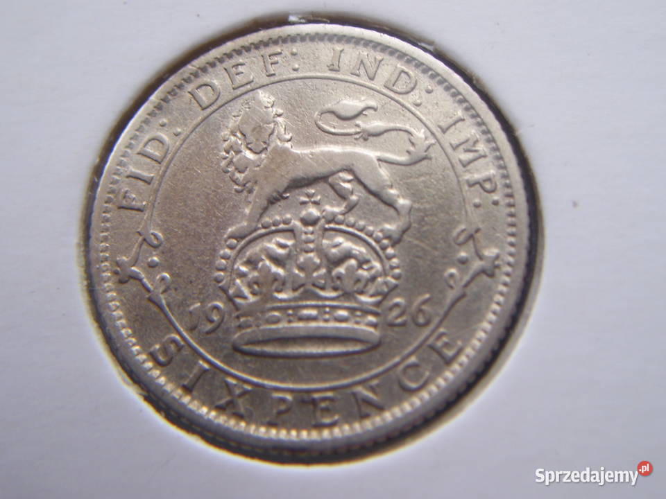 Stare monety 6 pens 1926 Anglia srebro sprzedam