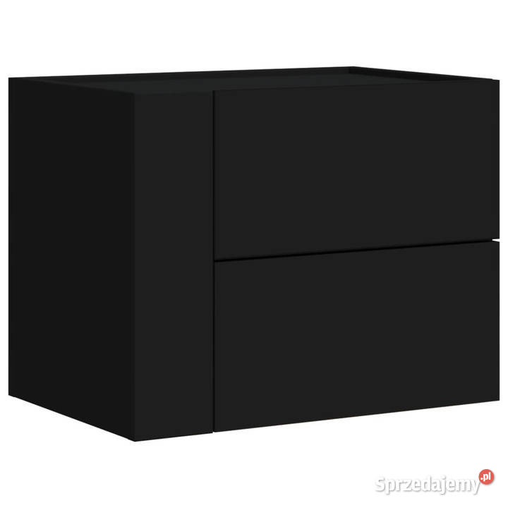 Wisząca szafka nocna czarna 45x30x35 WM848327 mazowieckie Warszawa sprzedam