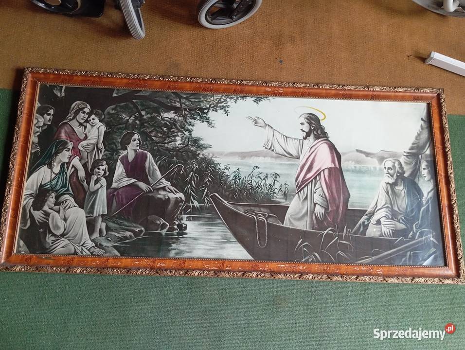 Obraz religijny Jezus nauczający z łodzi