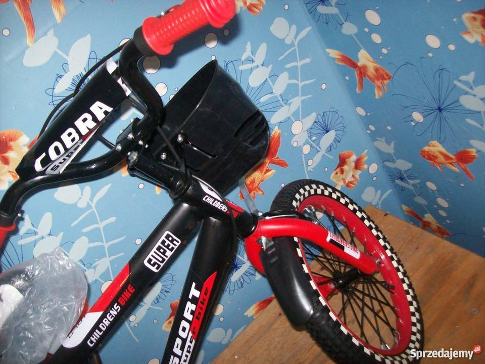 Rowerek cobra bmx super sport czarno czerwony czerwony Głogowa