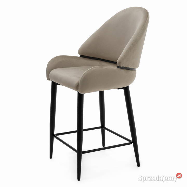 Hoker Tapicerowany Bergamo Ciemnobeżowy Wysyłka Hokery Tarchały Małe