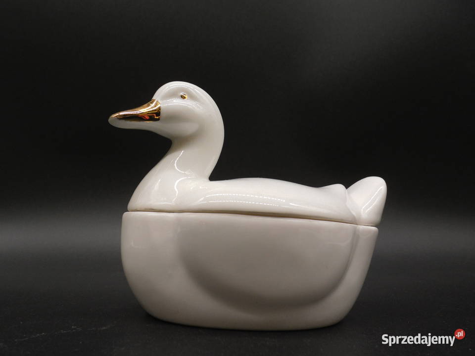 Porcelanowa Bombonierka Kaczka Vintage Genuine Raszków