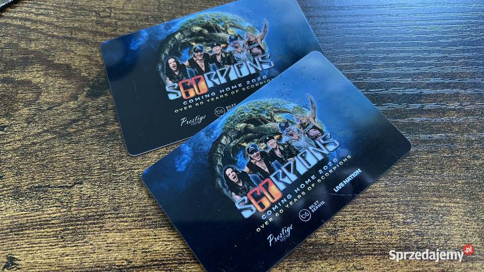 Bilety na koncert Scorpions kolekcjonerskie Sanniki