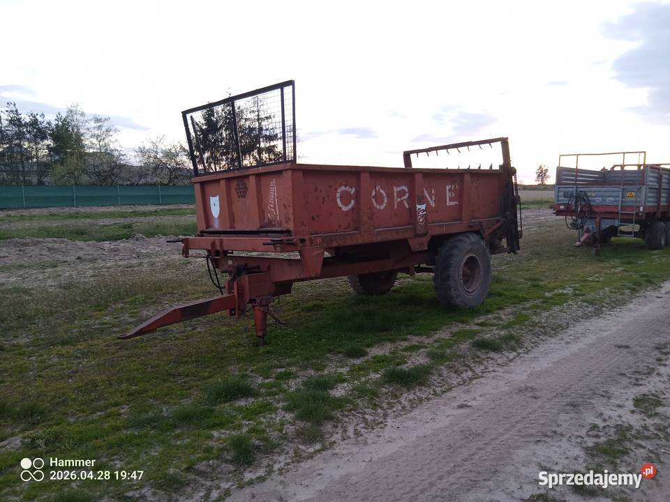 Rozrzutnik Obornika Skorupowy CORN 6 Ton Rozrzutniki obornika lubelskie sprzedam