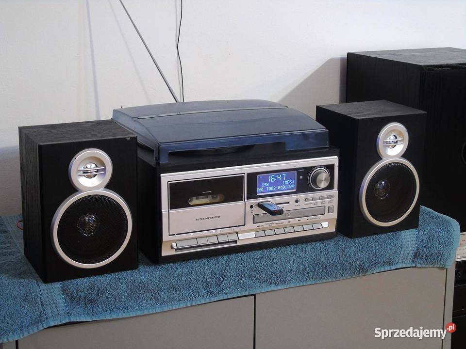 Gramofon z radiem RDS DAB CD USB mp3 i mag i kol Jasło