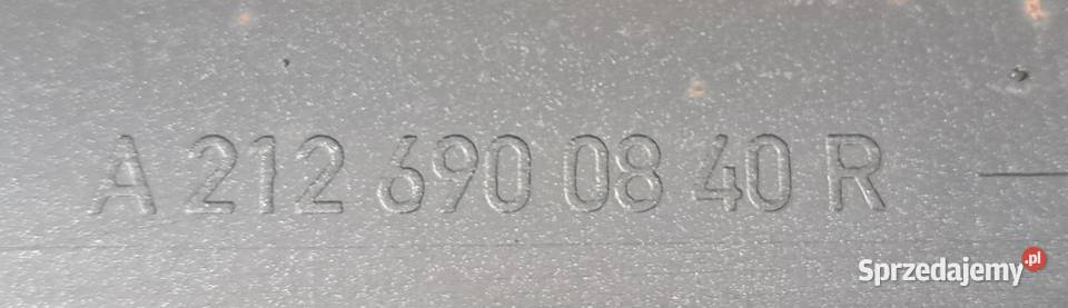 Listwa progowa prawa Mercedes EKlasa W212 osobowe dolnośląskie Mielęcin