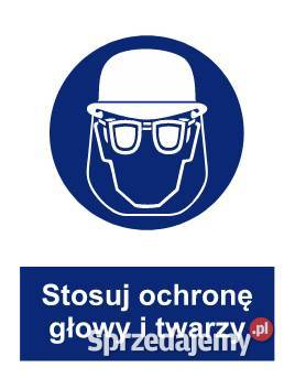 Naklejka BHP Stosuj ochronę głowy i twarzy GL019 Kamionna
