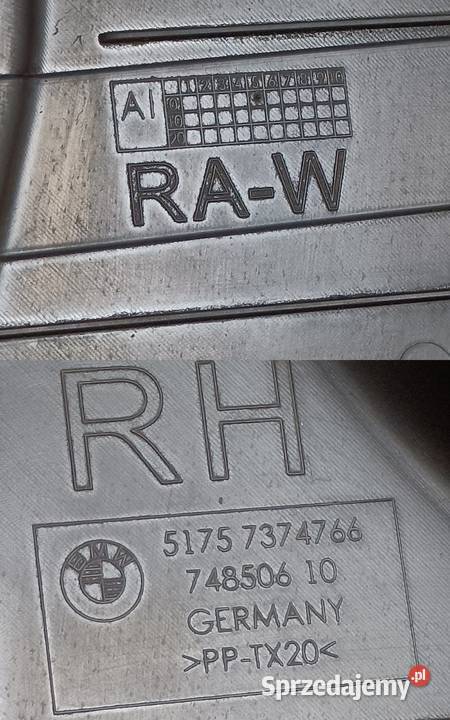 BMW 8 G14 G15 G16 OSŁONA PODWOZIA PRAWY TYŁ Pleszew