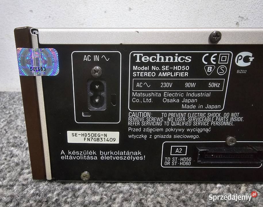 Wzmacniacz stereo Technics SEHD50 sprawny małopolskie Kraków